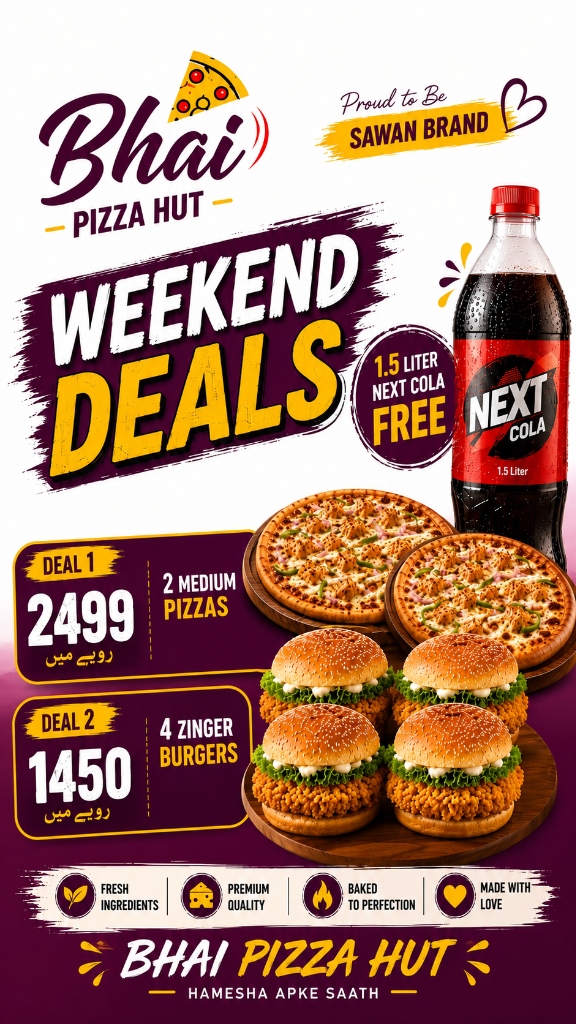 Bhai Pizza Hut Weekend Deals Banner